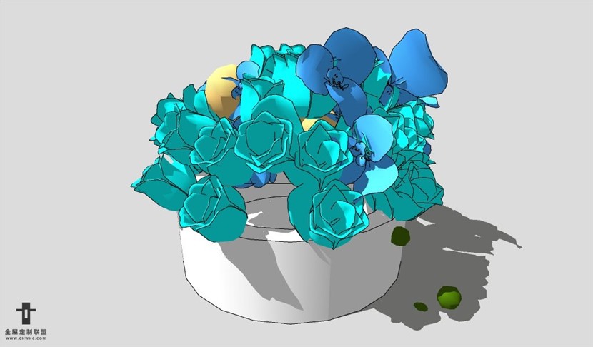 SketchUp饰品模型草图大师花艺3D模型Artificial Plant-061