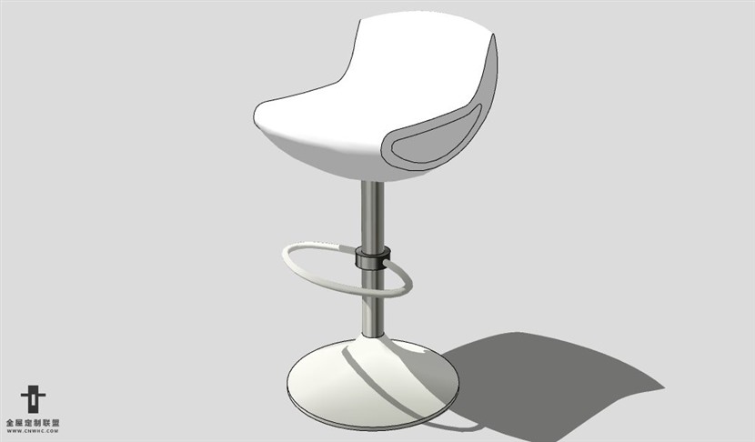SketchUp椅子模型草图大师吧台椅模型Bar Stool-011