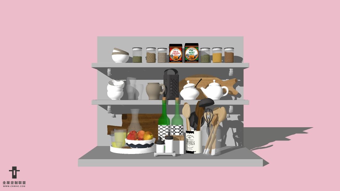 SketchUp草图大师摆设模型下载008