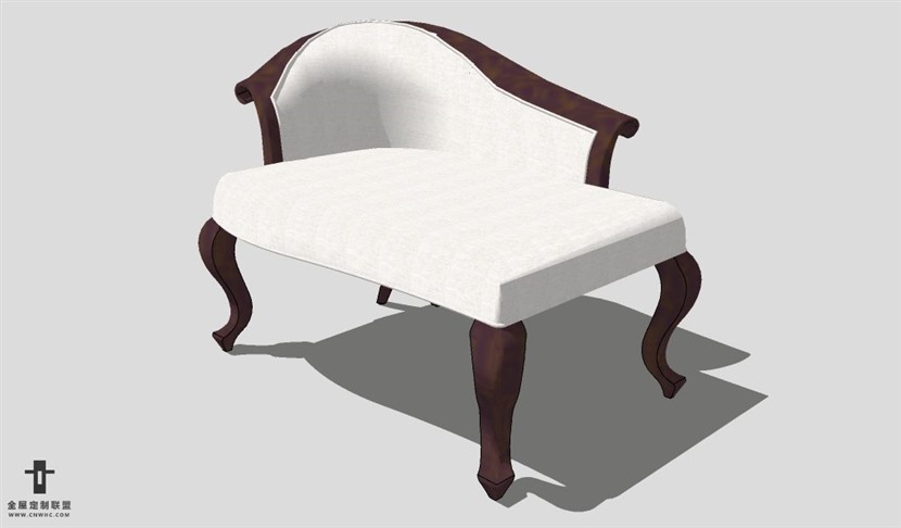 SketchUp沙发模型草图大师贵妃沙发模型Chaise Longue-007