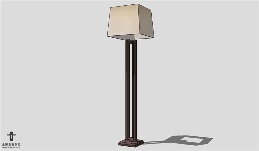 SketchUp落地灯模型草图大师落地灯3D模型Floor light-017