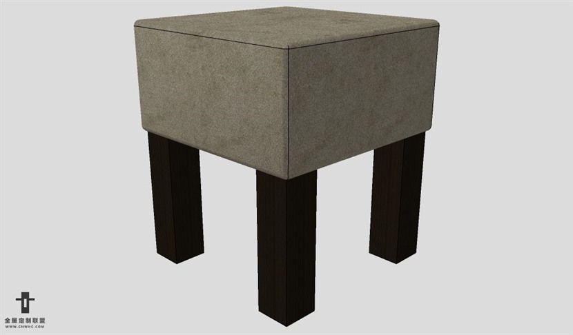SketchUp椅子模型草图大师脚凳模型003