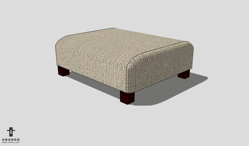 SketchUp椅子模型草图大师脚凳模型006