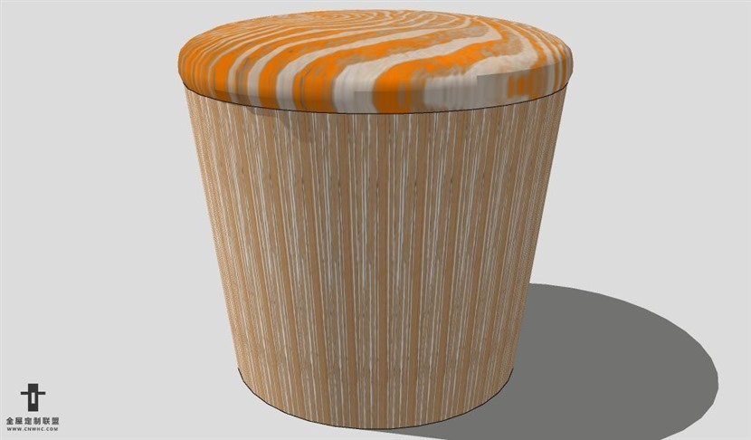 SketchUp椅子模型草图大师脚凳模型015