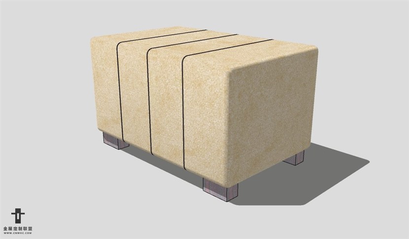 SketchUp椅子模型草图大师脚凳模型031