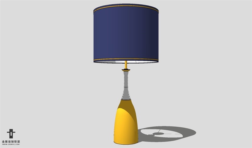 SketchUp台灯模型草图大师台灯3D模型Lamp-077