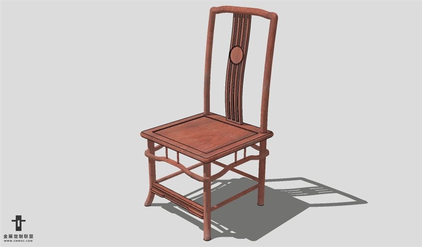 SketchUp椅子模型草图大师中式椅子模型Oriental Chairs-008