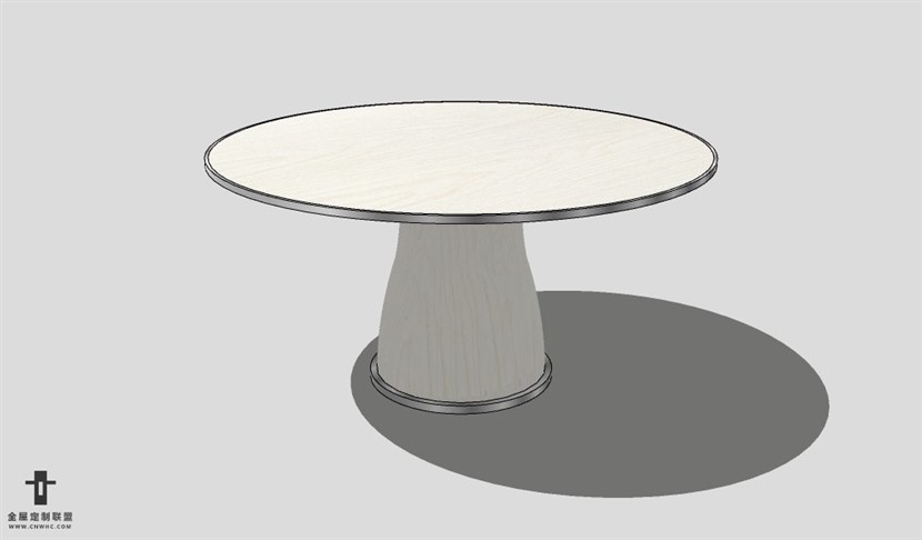SketchUp桌子模型草图大师圆餐桌模型Round table--004