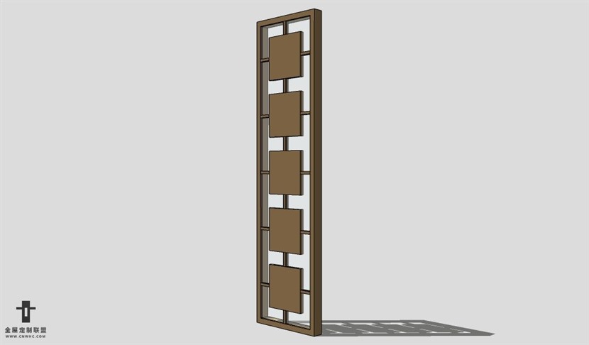 SketchUp隔屏模型草图大师屏风3D模型Screen-016