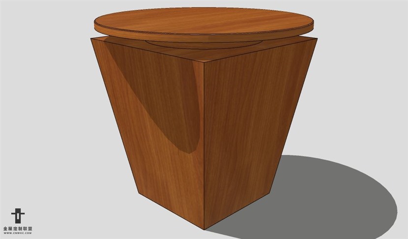 SketchUp边几模型草图大师边圆几3D模型Sideboard-013
