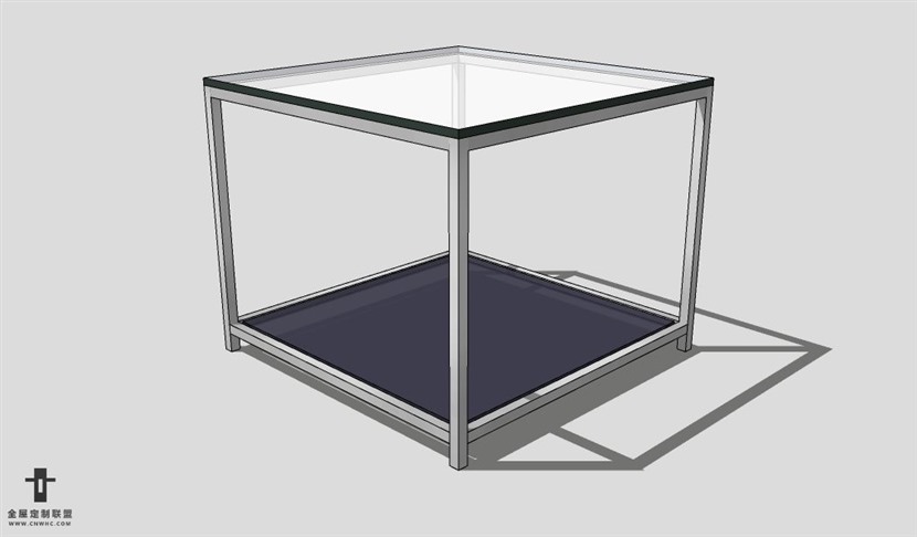 SketchUp边几模型草图大师边方几3D模型Sideboard-016