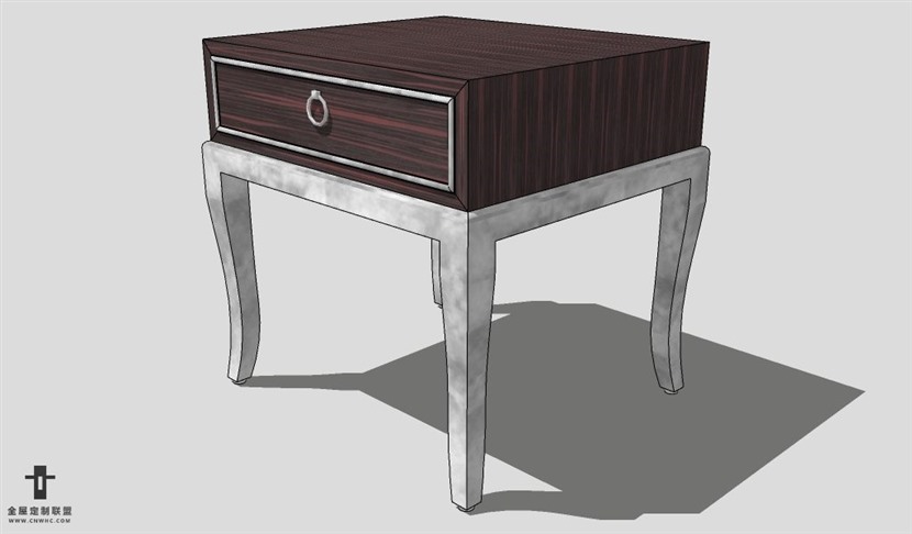 SketchUp边几模型草图大师边方几3D模型Sideboard-026