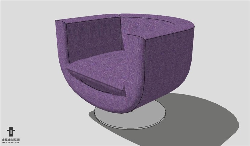 SketchUp沙发模型草图大师单人沙发模型Sofa-009