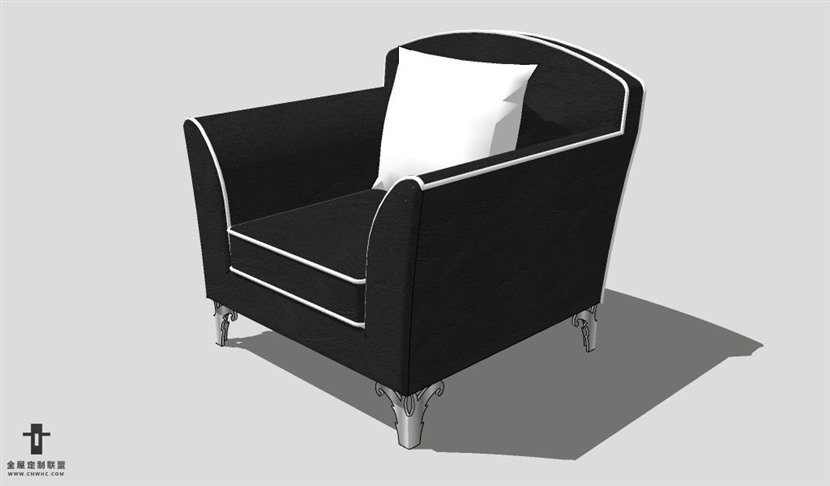 SketchUp沙发模型草图大师单人沙发模型Sofa-047