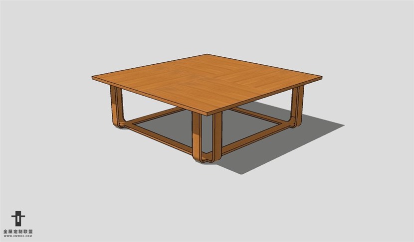 SketchUp茶几模型草图大师茶几3D模型Tea table-005