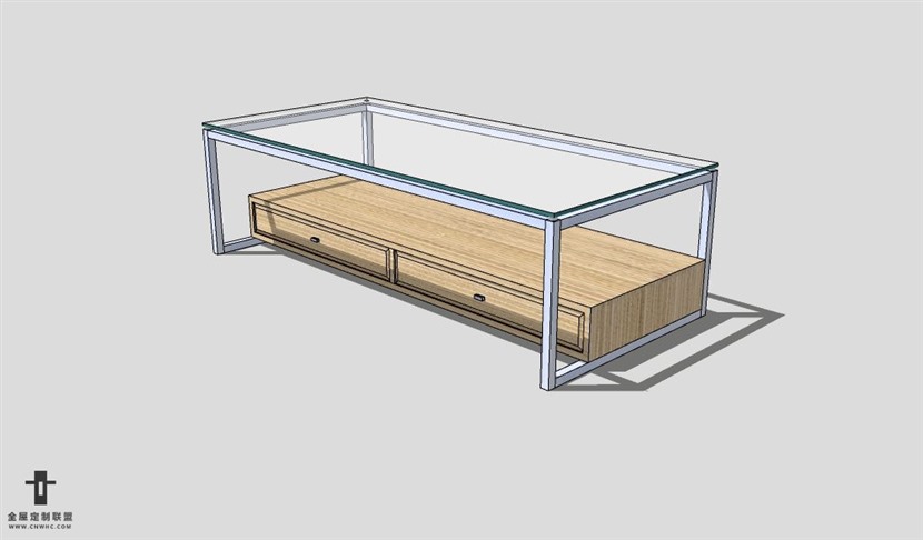 SketchUp茶几模型草图大师茶几3D模型Tea table-035