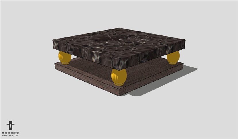 SketchUp茶几模型草图大师茶几3D模型Tea table-062