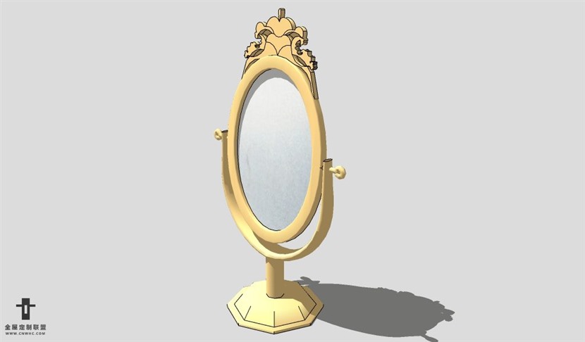 SketchUp镜子模型草图大师卫浴镜3D模型Wall-Mounting Mirror-026