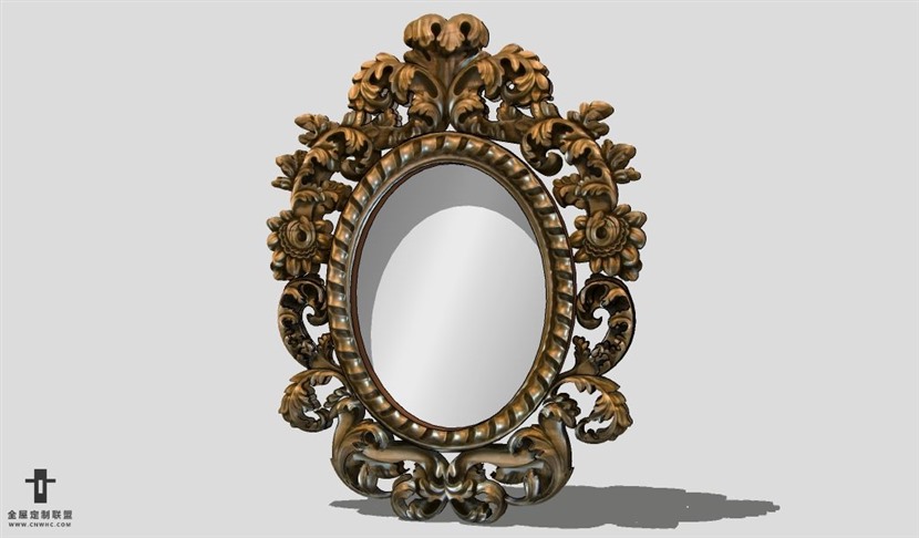 SketchUp镜子模型草图大师卫浴镜3D模型Wall-Mounting Mirror-028