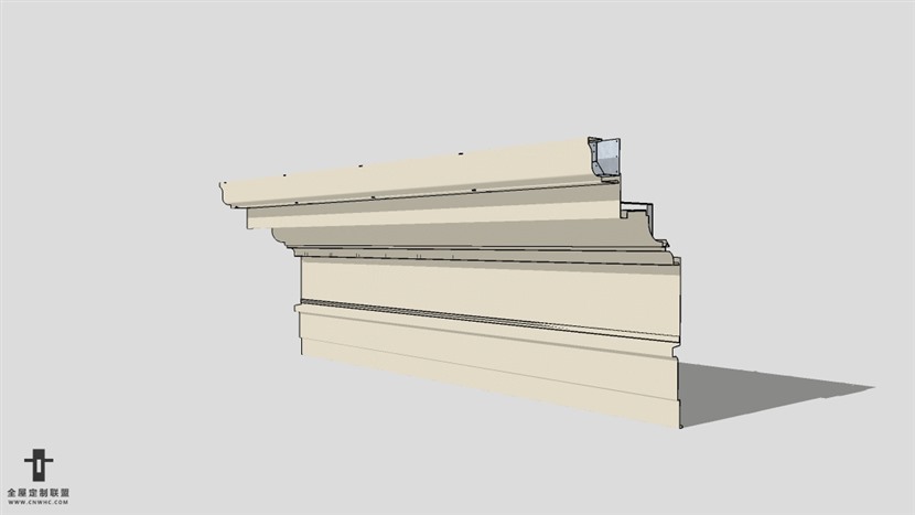 SketchUp草图大师建筑构建踢脚线模型下载-005SKP模型