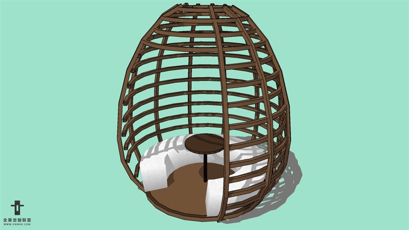 SketchUp精品户外椅子模型草图大师户外椅模型下载-010SKP模型