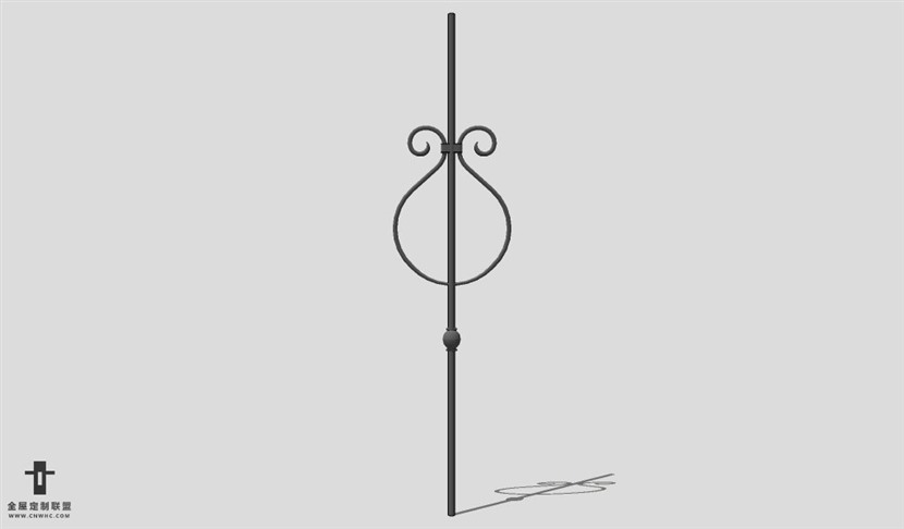 SketchUp铁艺模型草图大师铁艺配件3D模型WroughIron Fitting-026
