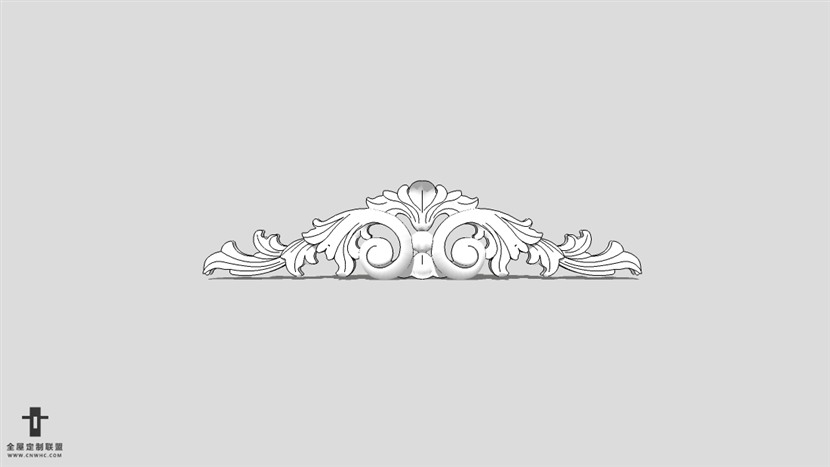 SketchUp草图大师建筑构建石膏线模型下载-012SKP模型