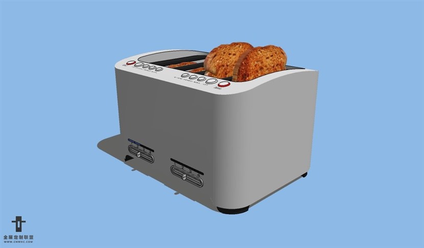 SketchUp草图大师厨房电器烤面包机SU模型下载012SKP模型