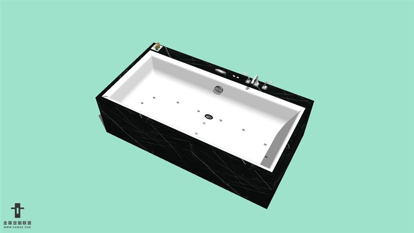 SketchUp草图大师浴缸淋浴模型下载-025SKP模型
