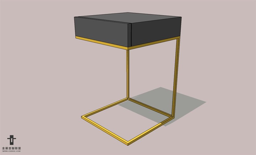 SketchUp草图大师精品轻奢家具茶几skp模型下载-025SKP模型