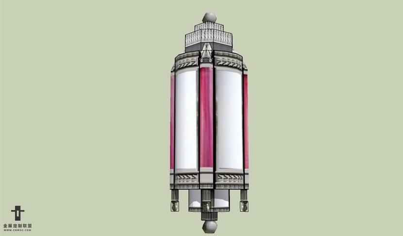 SketchUp草图大师欧式天花灯吊灯SU模型下载Ceiling Light-050SKP模型