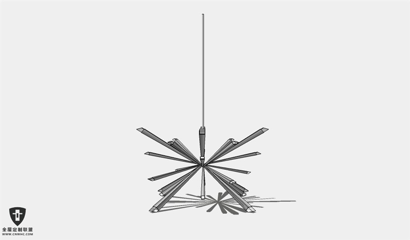 SketchUp草图大师天花灯吊灯SU模型下载Ceiling Light-298SKP模型