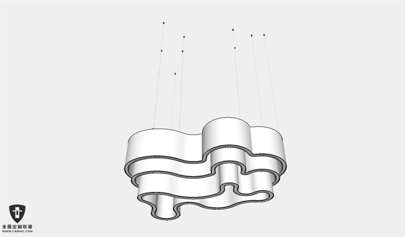 SketchUp草图大师天花灯吊灯SU模型下载Ceiling Light-341SKP模型
