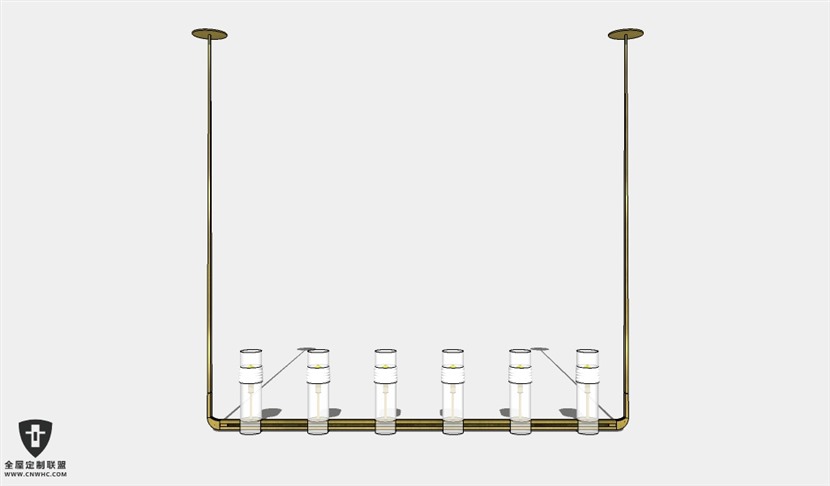 SketchUp草图大师天花灯吊灯SU模型下载Ceiling Light-350SKP模型