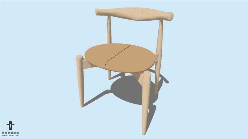 SketchUp精品无扶手椅子模型草图大师椅子模型下载-Chair-024SKP模型