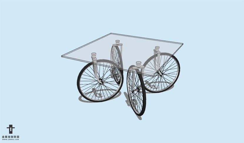 SketchUp草图大师饰品桌子SU模型下载Console-039SKP模型