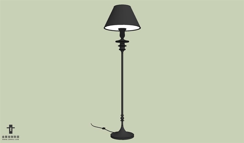 SketchUp草图大师欧式台灯SU模型下载Lamp-012SKP模型