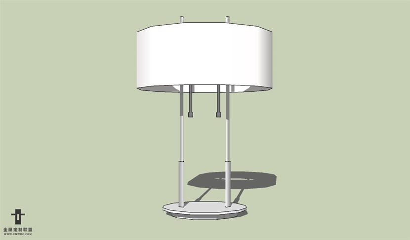 SketchUp草图大师台灯SU模型下载Lamp-018SKP模型