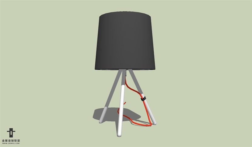 SketchUp草图大师台灯SU模型下载Lamp-075SKP模型