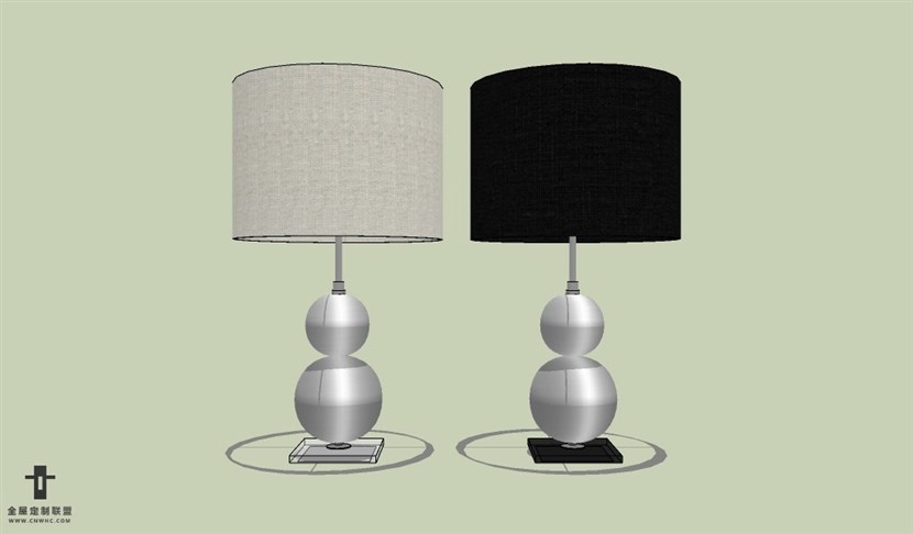 SketchUp草图大师台灯SU模型下载Lamp-079SKP模型