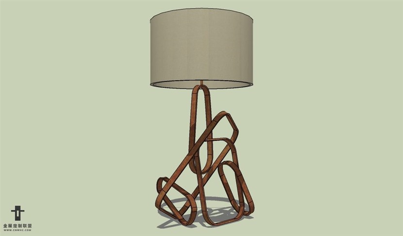 SketchUp草图大师台灯SU模型下载Lamp-098SKP模型