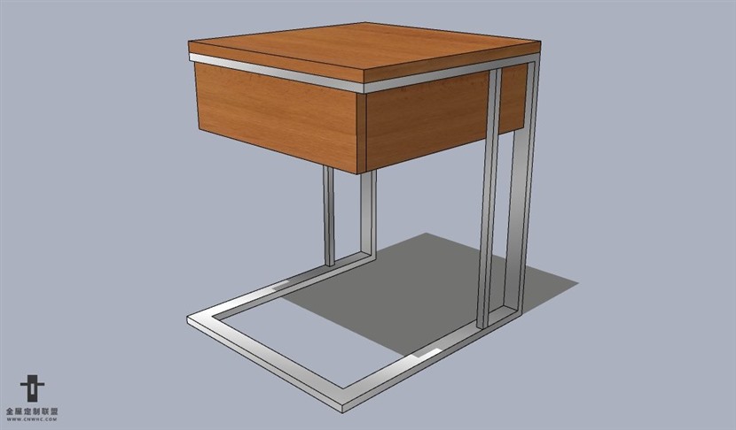 SketchUp草图大师方边几SU模型Sideboard-028SKP模型