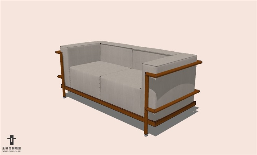 SketchUp草图大师多人沙发SU模型下载-Sofa-079SKP模型