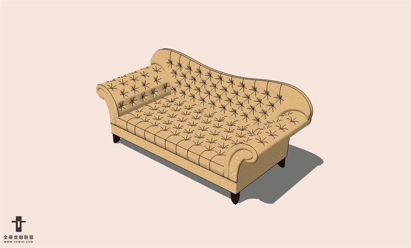 SketchUp草图大师多人沙发SU模型下载-Sofa-136SKP模型