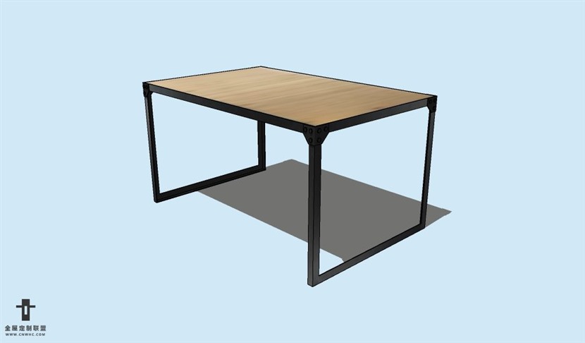 SketchUp草图大师方餐桌子SU模型下载Table-020SKP模型