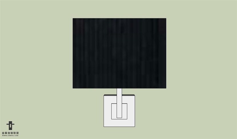 SketchUp草图大师现代风格壁灯SU模型下载Wall light-080SKP模型