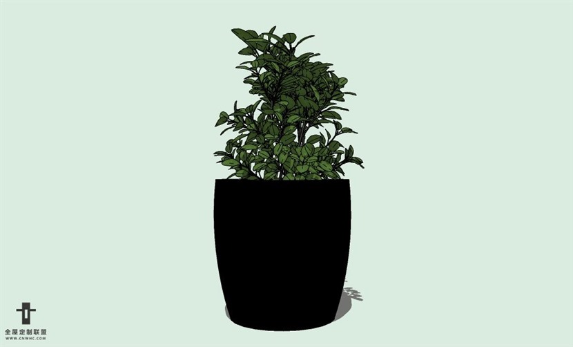 SketchUp草图大师室内植物盆景花草盆栽SU模型下载plants-128SKP模型