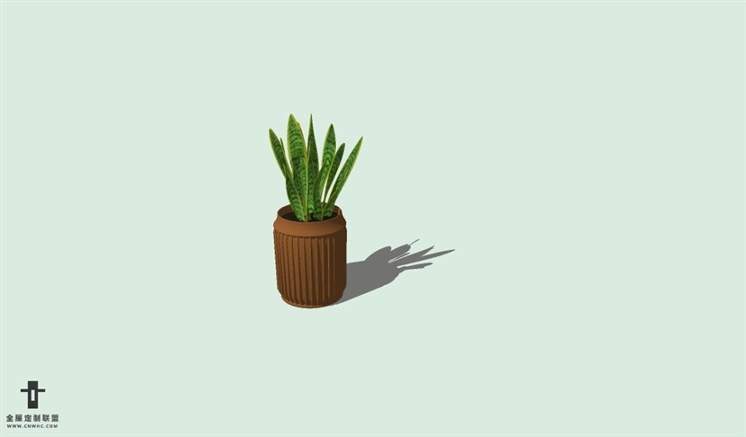 SketchUp草图大师室内植物盆景花草盆栽SU模型下载plants-156SKP模型