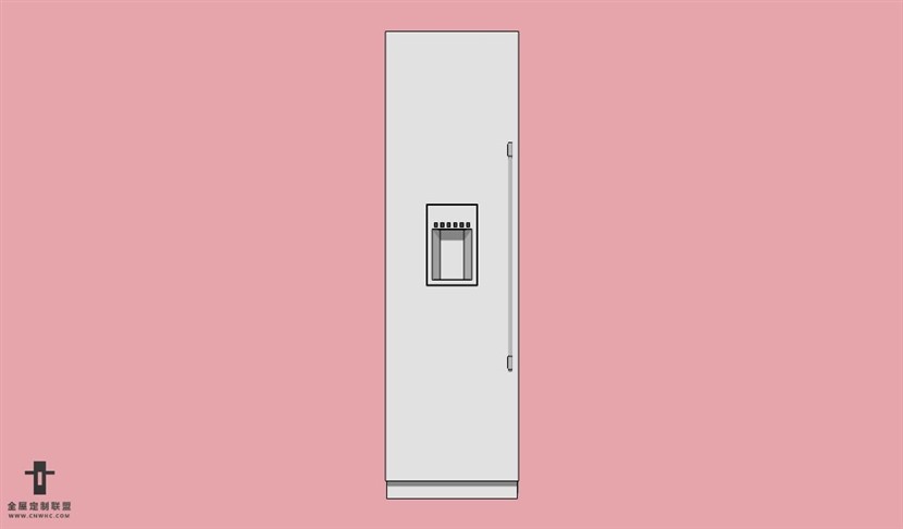 SketchUp草图大师电器冰箱SU模型Refrigerator-008SKP模型