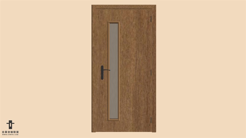 SketchUp门模型草图大师单开门模型下载Single Door-051SKP模型